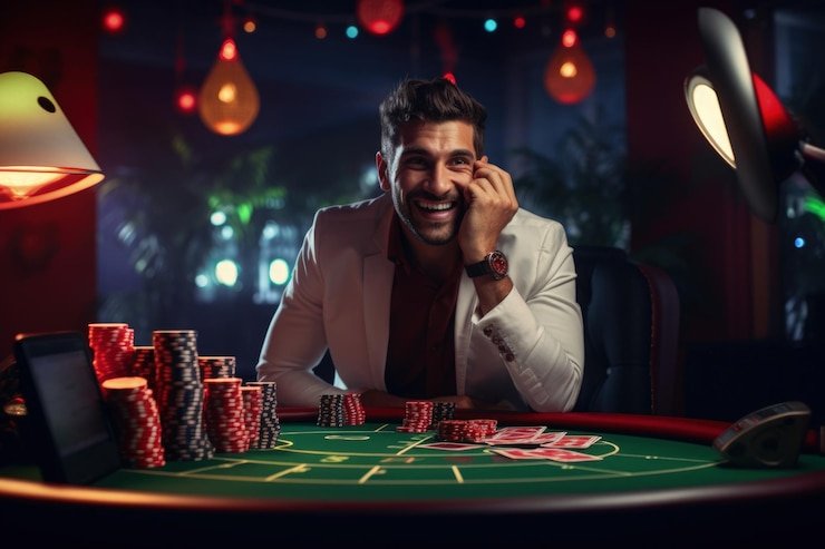 Antarmuka permainan Pragmatic Play di aplikasi seluler bibit slot menampilkan meja blackjack dengan kontrol taruhan terintegrasi